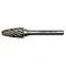 Stromečková zaoblená fréza z tvrdokovu 10 x 20 x 6 mm MOST PRO Steel Cut WRC tvar F