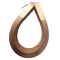 Lamelová měděná propojka 575 x 50 mm, rozteč otvorů 22 mm