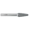 Kuželová zaoblená fréza z tvrdokovu 12 x 30 x 6 mm MOST STANDARD KEL tvar L