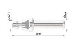 Dlouhá elektroda pro hořák Parker SCP 60/SCP 40/SCP 25/PT-60/HS-60