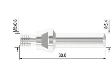 Dlouhá elektroda pro hořák Parker SCP 60/SCP 40/SCP 25/PT-60/HS-60