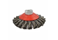 Copánkový splétaný kartáč ø 125 x 13 mm ocelový drát 0,50 mm M14 MOST