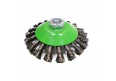 Copánkový splétaný kartáč ø 115 x 15 mm nerezový drát 0,50 mm M14 MOST