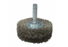 Kotoučový kartáč ø 50 x 17 mm s trnem 6 mm vlnitý nerezový drát 0,20 mm vysoká rychlost MOST