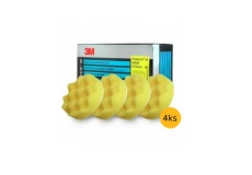 Leštící kotouč pěnový vlnitý 75 mm 3M Perfect-It žlutý, 50536, 4 ks