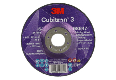 Brusný kotouč 125 x 7 x 22,23 mm zrnitost 36+ 3M CUBITRON 3 typ T27, 98647