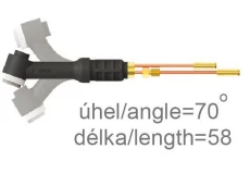 Flexibilní krk hořáku SGT 20 FX-LONG 70° PARKER