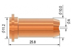 Dlouhá dýza Ø 0,9 mm 30-40 A pro hořák Parker SCP 40/60, PT-60, HS-60