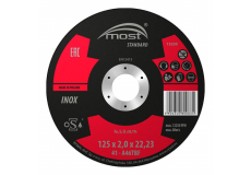 Řezný kotouč 125 x 2,0 x 22,23 mm MOST STANDARD INOX typ 41