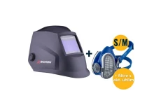 Set svářecí kukla MOST ARCHON black + Polomaska ​​GVS Elipse P3 RD SPR337 velikost S/M