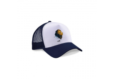 Kšiltovka Solík Snapback Trucker s potiskem – modro-bílá s logem a lvem