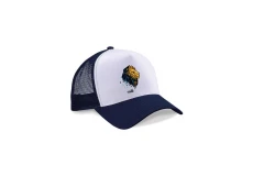 Kšiltovka Solík Snapback Trucker s potiskem modro-bílá