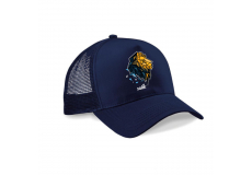 Kšiltovka Solík Snapback Trucker s potiskem modrá
