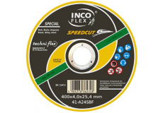 Řezný kotouč 400 x 4,0 x 32 mm A24S BF100 Special SPEEDCUT Incoflex typ 41