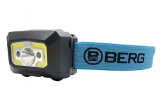 LED COB voděodolná čelovka 3 W + senzor pohybu, USB nabíjení BERG