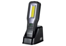Dílenská LED COB lampa 10 W + nabíjecí stanice, powerbanka BERG