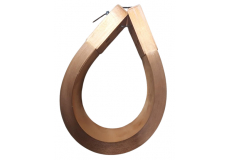 Lamelová měděná propojka 575 x 50 mm, rozteč otvorů 22 mm