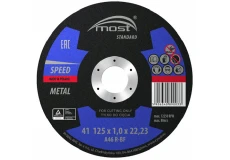 Řezný kotouč 125 x 1,0 x 22,23 mm MOST STANDARD METAL Speed typ 41