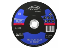 Řezný kotouč 180 x 1,6 x 22,23 mm MOST STANDARD METAL Speed typ 41