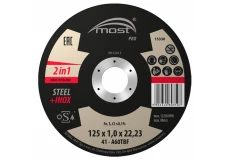 Řezný kotouč 125 x 1,0 x 22,23 mm MOST PRO METAL + INOX typ 41