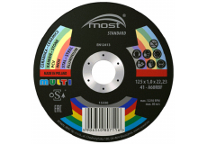 Řezný kotouč 125 x 1,0 x 22,23 mm MOST Standard MULTI typ 41
