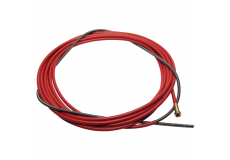Ocelový bowden červený 3 m pro drát ø 1,0–1,2 mm