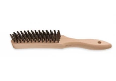 Ruční dřevěný kartáč, drát ocel 0,30 mm, 280 x 140 x 24 mm KART
