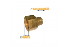 Přechodka redukce z G3/4"F na W21,8 x 1/14"M GCE