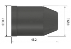 Hubice ø 29,5/30,5 x 46,2 mm 80-120 A pro hořák PT-100/SCP 120