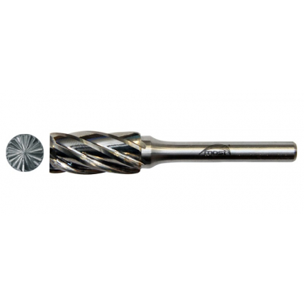Válcová fréza z tvrdokovu s čelním ozubením 12 x 25 x 6 mm MOST PRO Alu Cut ZYA tvar B