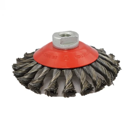 Copánkový splétaný kartáč ø 125 x 13 mm ocelový drát 0,50 mm M14 MOST