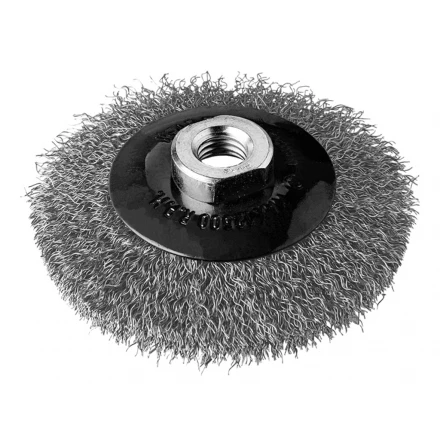 Kotoučový kartáč ø 100 x 10 mm vlnitý nerezový drát 0,30 mm M14 MOST