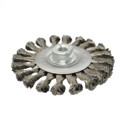 Kotoučový splétaný kartáč ø 125 x 13 mm ocelový drát 0,50 mm M14 MOST