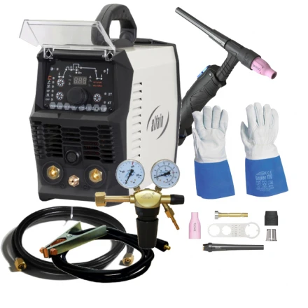 Set svářečka PERUN 200 T HF Pulse ALFA IN + hořák, startovací sada, RV, kabely