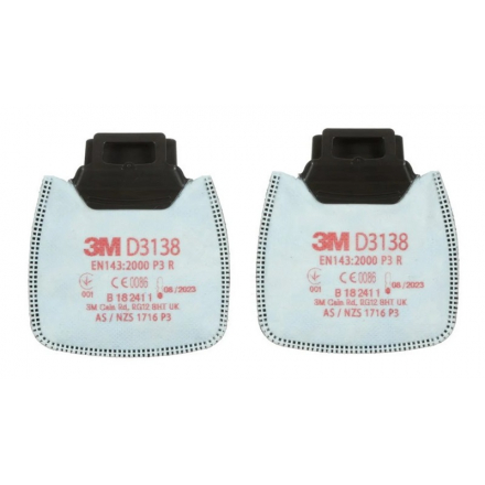 Částicové filtry 3M Secure Click D3138 P3 R