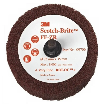 Lamelový kotouč na stopce 50,8 x 25 mm A VFN 3M Scotch-Brite Roloc+ FF-ZR