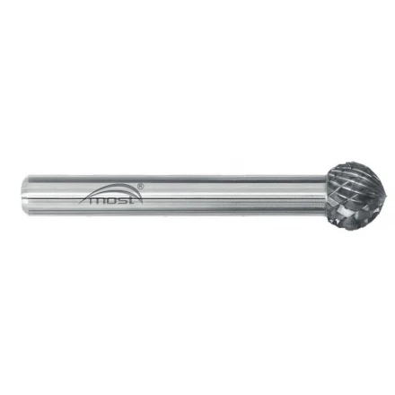 Kulovitá fréza z tvrdokovu 12 x 10 x 6 mm MOST STANDARD KUD tvar D