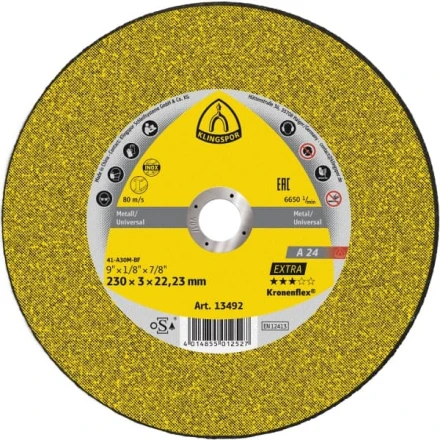 Řezný kotouč 125 x 3,2 x 22,23 mm A 24 Extra Klingspor