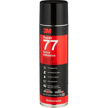 Lepidlo ve spreji 3M Super 77 béžové 500 ml