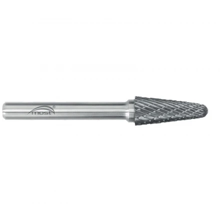 Kuželová zaoblená fréza z tvrdokovu 11 x 25 x 6 mm MOST STANDARD KEL tvar L