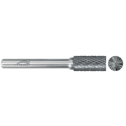 Válcová fréza s čelním ozubením z tvrdokovu 10 x 20 x 6 mm MOST STANDARD ZYA-S tvar B