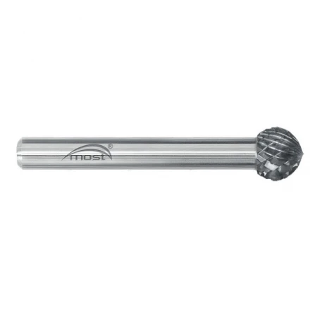 Kulovitá fréza z tvrdokovu 10 x 9 x 6 mm MOST STANDARD KUD tvar D
