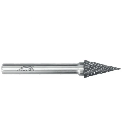 Kuželová špičatá fréza z tvrdokovu 12 x 25 x 6 mm MOST STANDARD  SKM tvar M