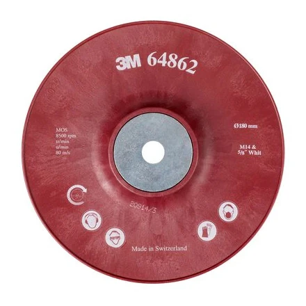 Unašeč pod vulkánfibrový disk 180 mm M14 3M, 64862