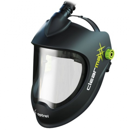 Brusný štít Optrel Clearmaxx PAPR s přípravou na filtroventilaci