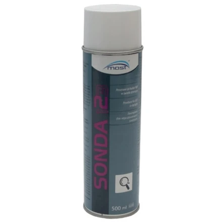 Sprej penetrant červený na kapilární defektoskopii Sonda 2 MOST 500 ml