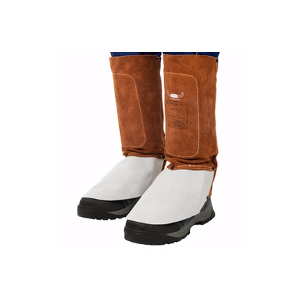 Kožené svářečské kamaše Lava Brown 44-7114 dlouhé 36 cm Weldas