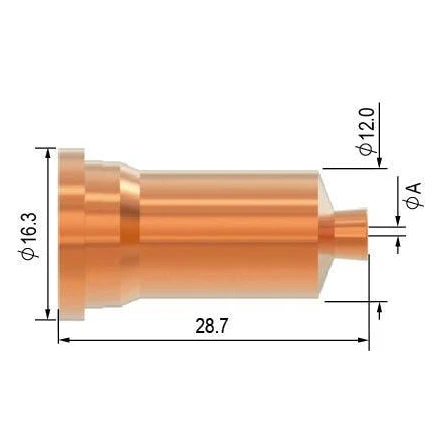 Drážkovací dýza Ø 2,2 mm 120 A pro hořák PT-100, SCP 120