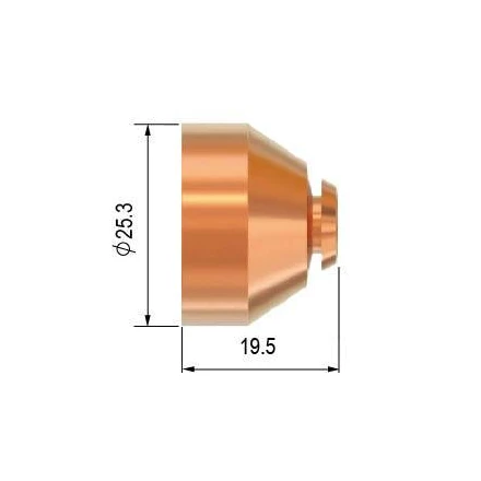 Drážkovací hubice ø 25,3 mm pro hořák PT-100, SCP 80/120