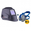 Set svářecí kukla MOST ARCHON black + Polomaska ​​GVS Elipse P3 RD SPR501 velikost M/L